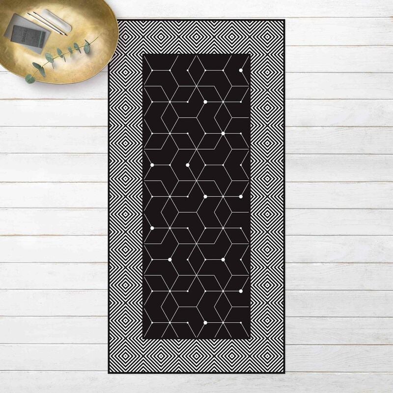 Bilderwelten - Alfombras vinílicas - Geometrical Tiles Dotted Lines Black With Border - Alto 2:1 Dimensión LxA: 220cm x 110cm
Bilderwelten - Alfombras vinílicas - Geometrical Tiles Dotted Lines Black With Border - Alto 2:1 Dimensión LxA: 220cm x 110cm