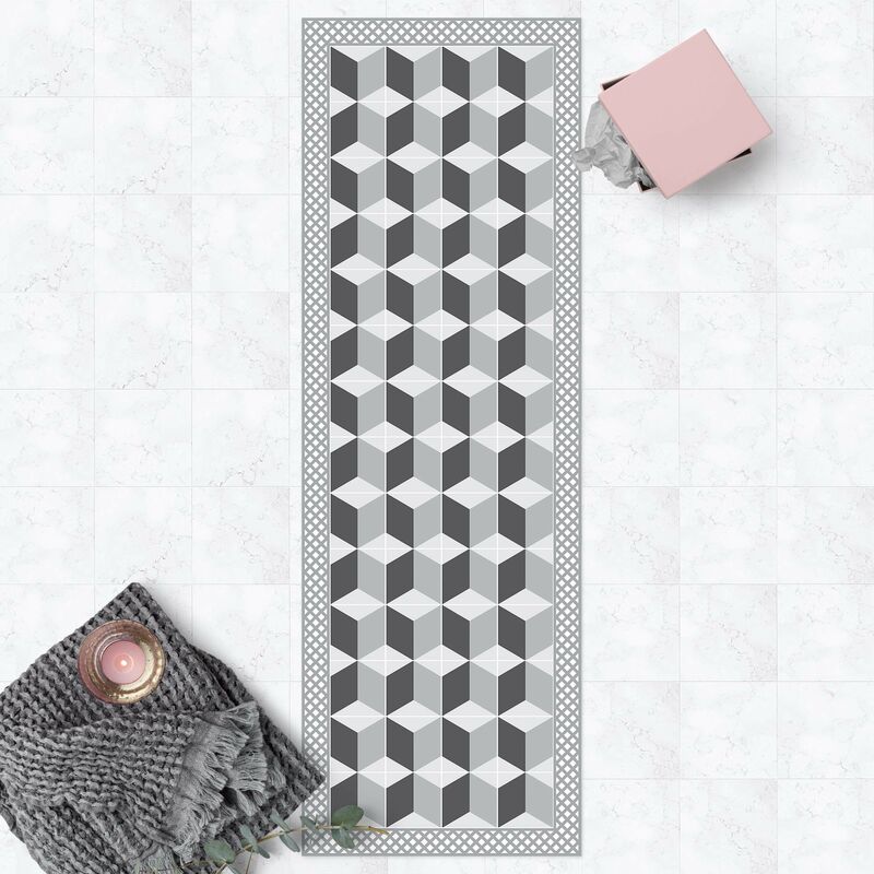 Bilderwelten - Alfombras vinílicas - Geometrical Tiles Illusion Of Stairs In Grey With Border - Panorámico Dimensión LxA: 210cm x 70cm
Bilderwelten - Alfombras vinílicas - Geometrical Tiles Illusion Of Stairs In Grey With Border - Panorámico Dimensión LxA: 210cm x 70cm