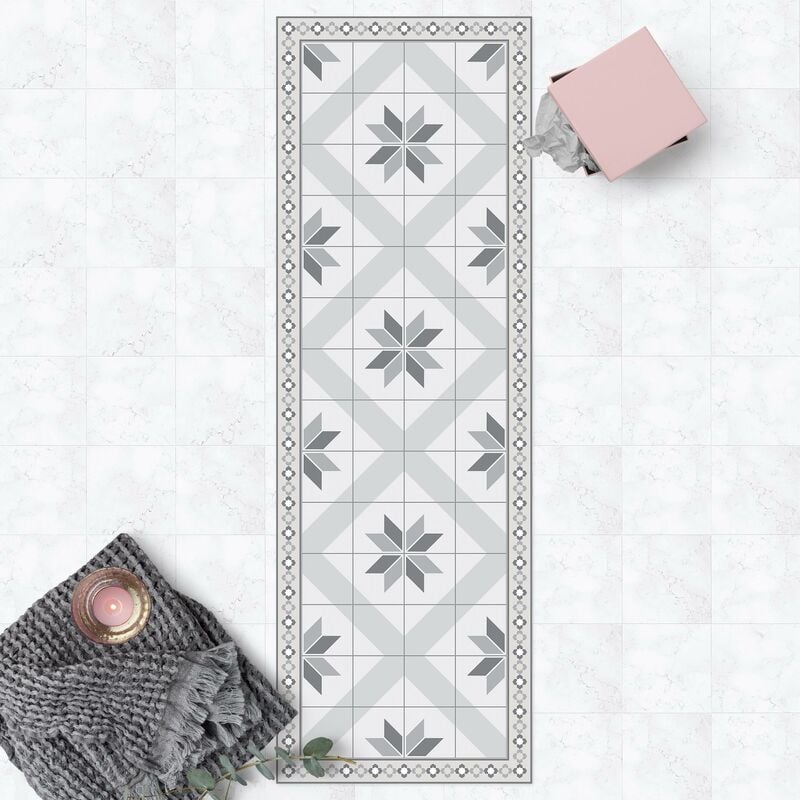 Bilderwelten - Alfombras vinílicas - Geometrical Tiles Rhombic Flower Grey With Narrow Border - Panorámico Dimensión LxA: 90cm x 30cm
Bilderwelten - Alfombras vinílicas - Geometrical Tiles Rhombic Flower Grey With Narrow Border - Panorámico Dimensión LxA: 90cm x 30cm