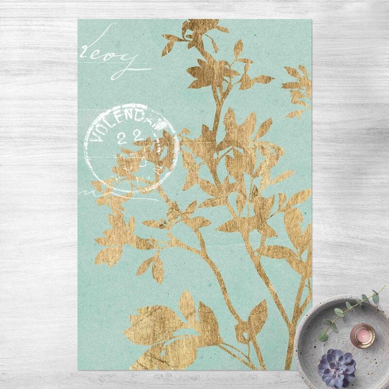 Alfombras vinílicas - Golden Leaves On Turquoise II - Alto 3:2 Dimensión LxA: 60cm x 40cm
Alfombras vinílicas - Golden Leaves On Turquoise II - Alto 3:2 Dimensión LxA: 60cm x 40cm