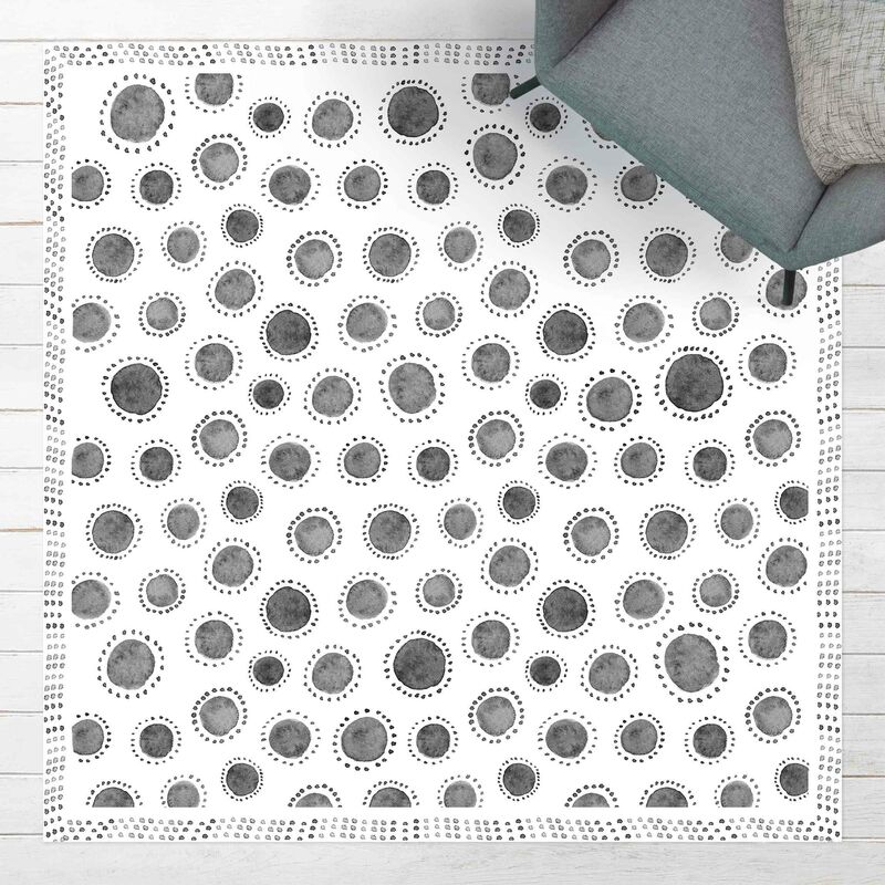 Alfombras vinílicas - Grey Watercolour Polka Dots Spots And Frame - Cuadrado 1:1 Dimensión LxA: 80cm x 80cm
Alfombras vinílicas - Grey Watercolour Polka Dots Spots And Frame - Cuadrado 1:1 Dimensión LxA: 80cm x 80cm