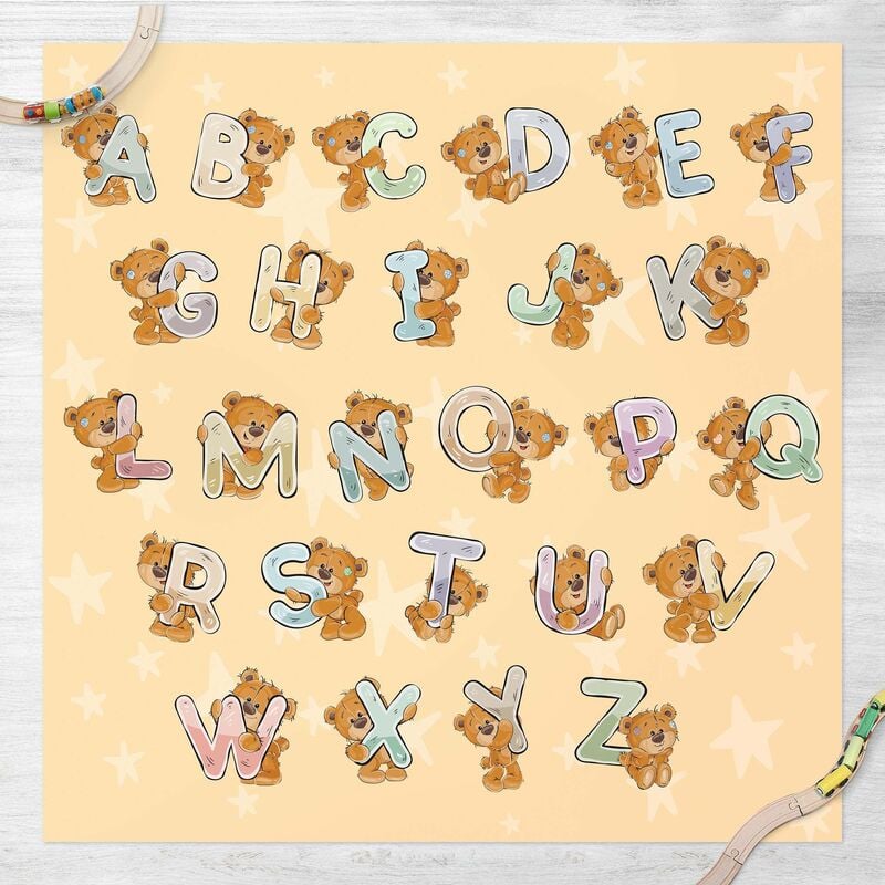 Alfombras vinílicas - I Am Learning The Alphabet with Teddy From A To Z - Cuadrado 1:1 Dimensión LxA: 60cm x 60cm
Alfombras vinílicas - I Am Learning The Alphabet with Teddy From A To Z - Cuadrado 1:1 Dimensión LxA: 60cm x 60cm