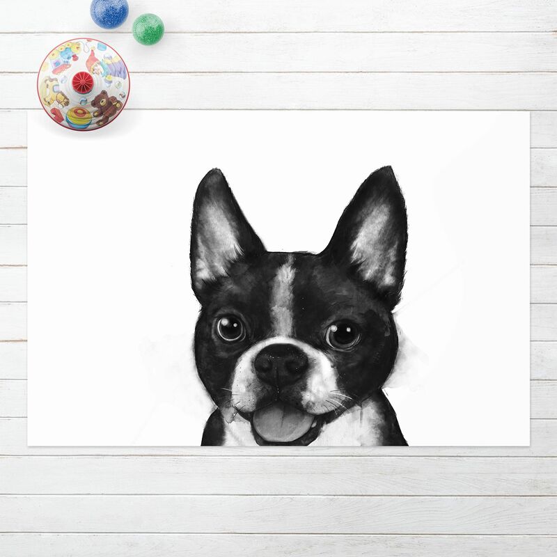 Alfombras vinílicas - Laura Graves - Illustration Dog Boston Black And White Painting - Apaisado 2:3 Dimensión LxA: 100cm x 150cm
Alfombras vinílicas - Laura Graves - Illustration Dog Boston Black And White Painting - Apaisado 2:3 Dimensión LxA: 100cm x 150cm