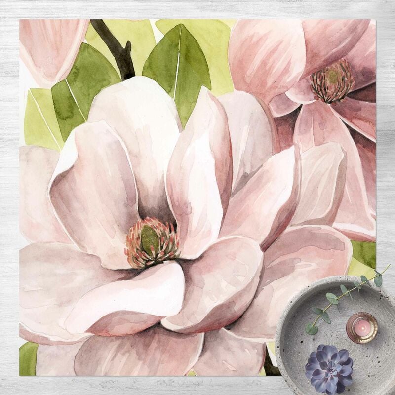 Bilderwelten - Alfombras vinílicas - Magnolia Blushing I - Cuadrado 1:1 Dimensión LxA: 140cm x 140cm 
Bilderwelten - Alfombras vinílicas - Magnolia Blushing I - Cuadrado 1:1 Dimensión LxA: 140cm x 140cm