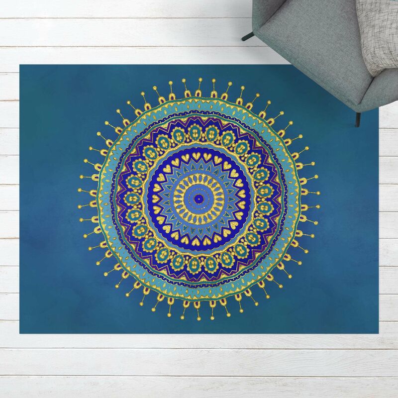 Alfombras vinílicas - Mandala Blue Gold - Apaisado 3:4 Dimensión LxA: 60cm x 80cm
Alfombras vinílicas - Mandala Blue Gold - Apaisado 3:4 Dimensión LxA: 60cm x 80cm