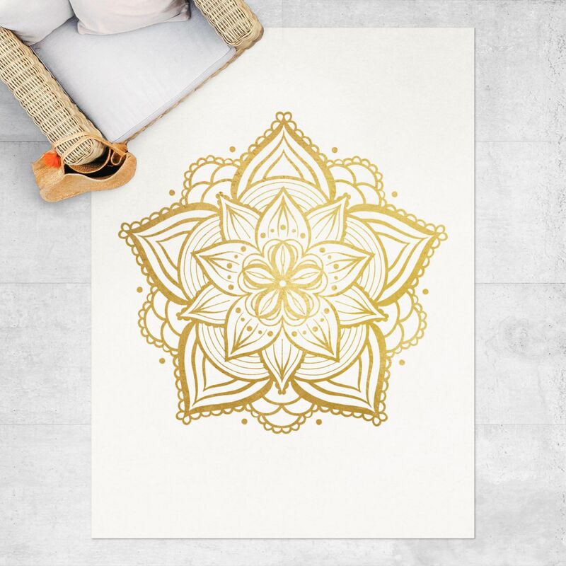 Alfombras vinílicas - Mandala Flower Illustration White Gold - Alto 4:3 Dimensión LxA: 100cm x 75cm
Alfombras vinílicas - Mandala Flower Illustration White Gold - Alto 4:3 Dimensión LxA: 100cm x 75cm