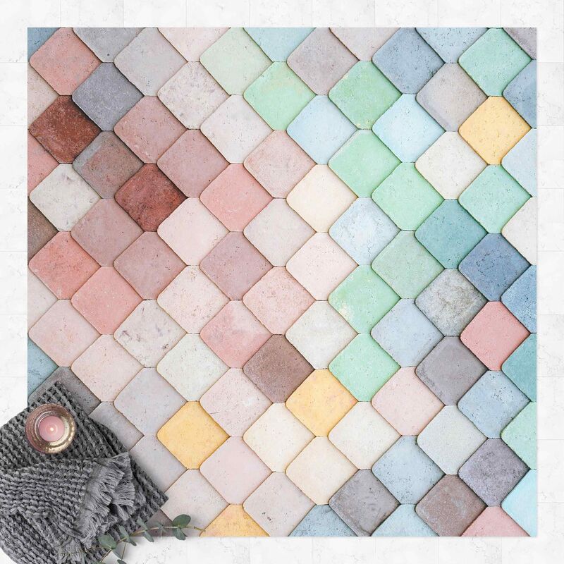 Alfombras vinílicas - Pastel Coloured Stone Scales Of Fish - Cuadrado 1:1 Dimensión LxA: 100cm x 100cm
Alfombras vinílicas - Pastel Coloured Stone Scales Of Fish - Cuadrado 1:1 Dimensión LxA: 100cm x 100cm