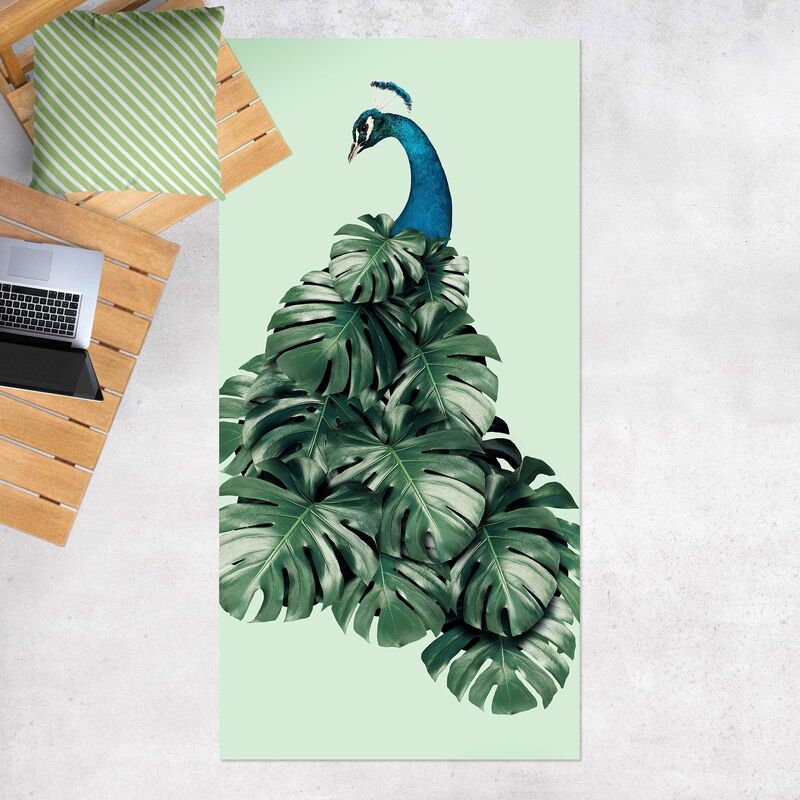Bilderwelten - Alfombras vinílicas - Peacock With Monstera Leaves - Alto 2:1 Dimensión LxA: 200cm x 100cm
Bilderwelten - Alfombras vinílicas - Peacock With Monstera Leaves - Alto 2:1 Dimensión LxA: 200cm x 100cm