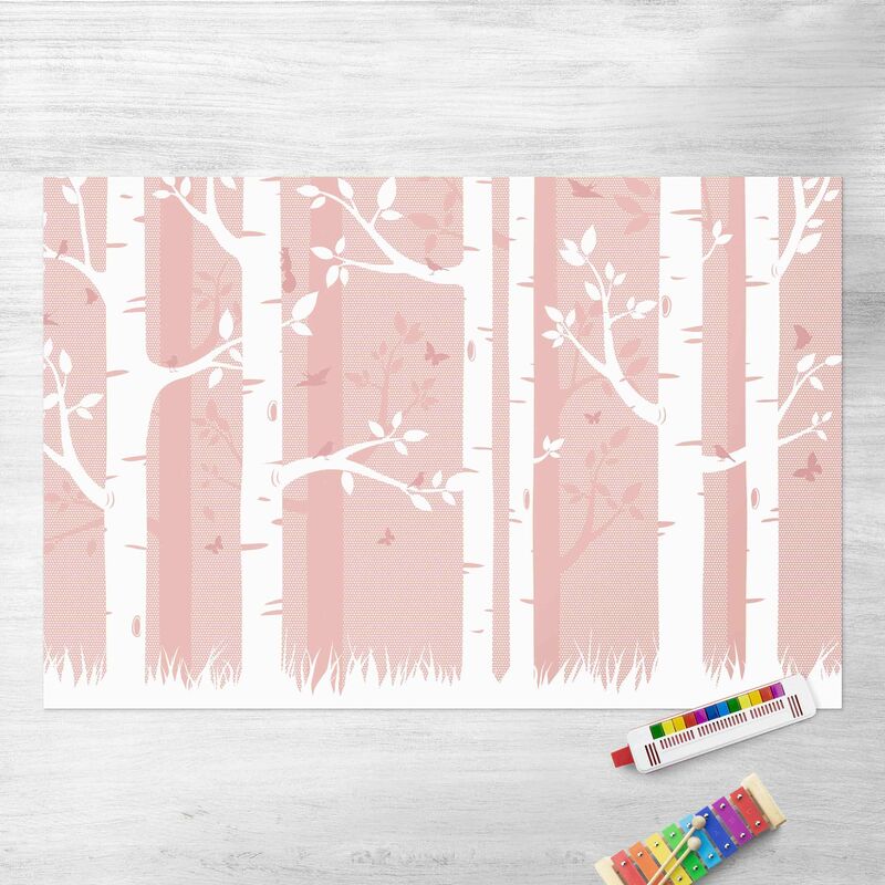 Alfombras vinílicas - Pink Birch Forest With Butterflies And Birds - Apaisado 2:3 Dimensión LxA: 140cm x 210cm
Alfombras vinílicas - Pink Birch Forest With Butterflies And Birds - Apaisado 2:3 Dimensión LxA: 140cm x 210cm