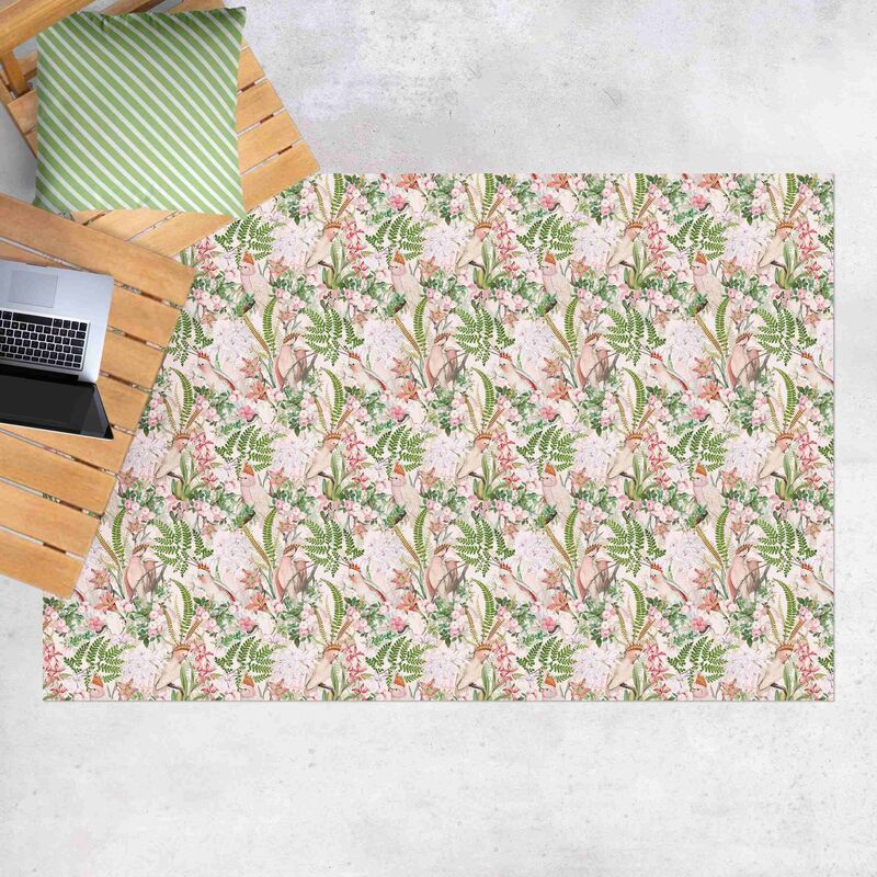 Alfombras vinílicas - Pink Cockatoos With Flowers - Apaisado 2:3 Dimensión LxA: 120cm x 180cm
Alfombras vinílicas - Pink Cockatoos With Flowers - Apaisado 2:3 Dimensión LxA: 120cm x 180cm