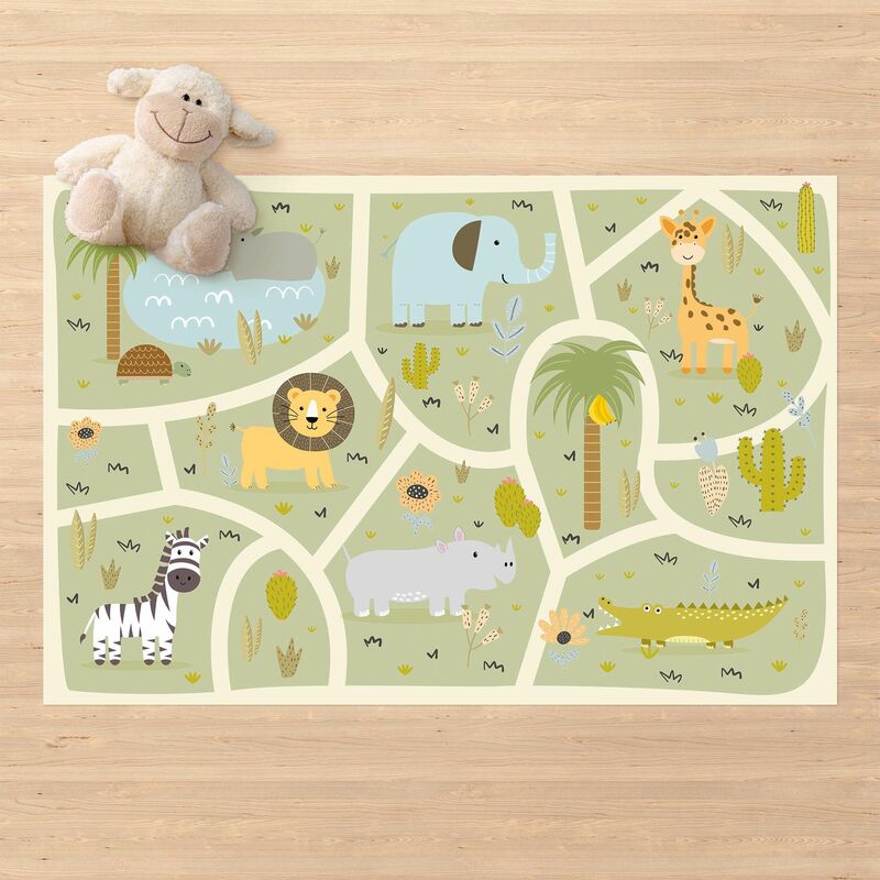 Alfombras vinílicas - Playoom Mat Safari - So Many Different Animals - Apaisado 2:3 Dimensión LxA: 100cm x 150cm
Alfombras vinílicas - Playoom Mat Safari - So Many Different Animals - Apaisado 2:3 Dimensión LxA: 100cm x 150cm