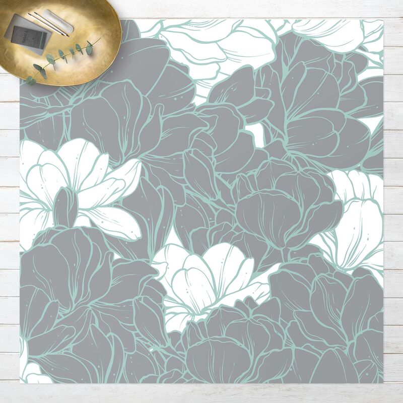 Alfombras vinílicas - Sea Of Magnolia Blossoms White Gray Mint Colour - Cuadrado 1:1 Dimensión LxA: 60cm x 60cm
Alfombras vinílicas - Sea Of Magnolia Blossoms White Gray Mint Colour - Cuadrado 1:1 Dimensión LxA: 60cm x 60cm