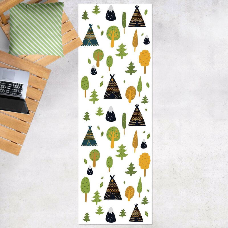 Alfombras vinílicas - Tipi In The Woods With Mountaintops - Panorámico Dimensión LxA: 210cm x 70cm
Alfombras vinílicas - Tipi In The Woods With Mountaintops - Panorámico Dimensión LxA: 210cm x 70cm