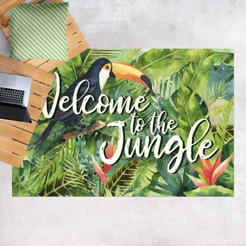 Alfombras vinílicas - Welcome to the Jungle - Apaisado 2:3 Dimensión LxA: 80cm x 120cm
Alfombras vinílicas - Welcome to the Jungle - Apaisado 2:3 Dimensión LxA: 80cm x 120cm