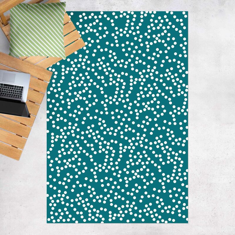 Alfombras vinílicas - Aboriginal Dot Pattern Bluish Green - Alto 3:2 Dimensión LxA: 180cm x 120cm
Alfombras vinílicas - Aboriginal Dot Pattern Bluish Green - Alto 3:2 Dimensión LxA: 180cm x 120cm