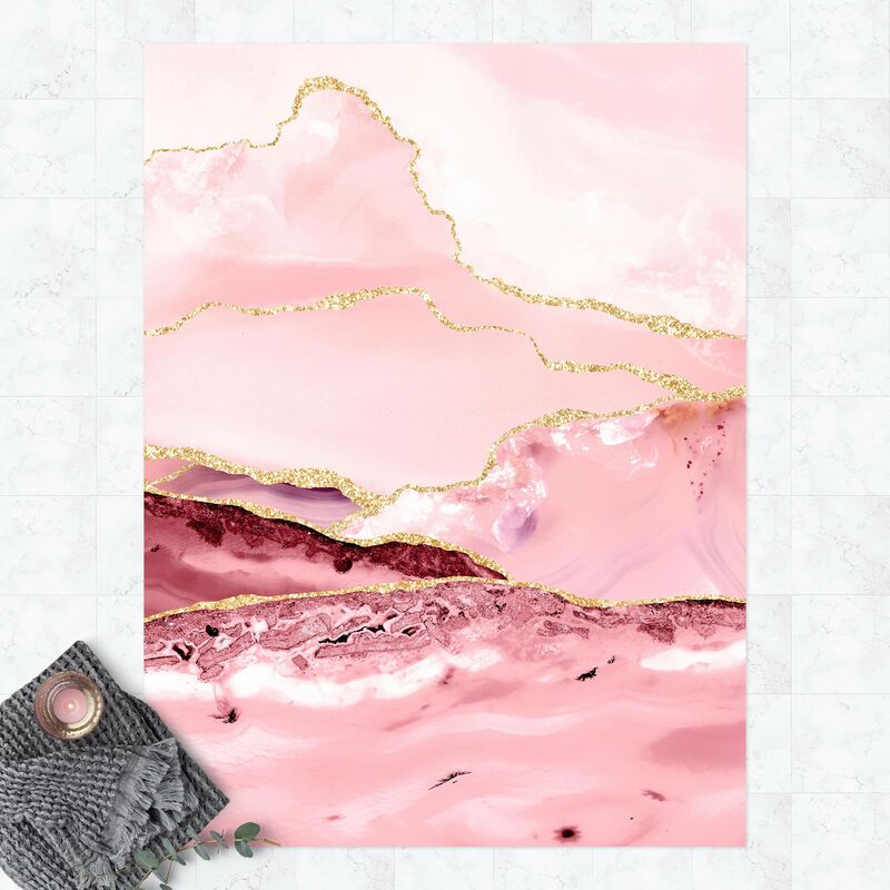 Alfombras vinílicas - Abstract Mountains Pink With Golden Lines - Alto 4:3 Dimensión LxA: 180cm x 135cm
Alfombras vinílicas - Abstract Mountains Pink With Golden Lines - Alto 4:3 Dimensión LxA: 180cm x 135cm
