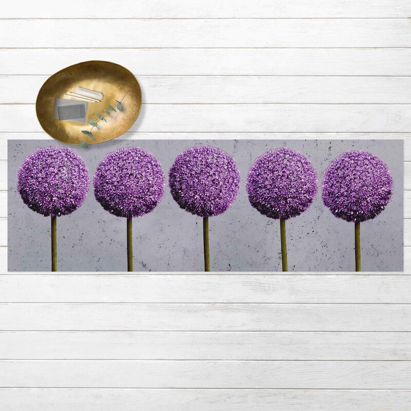 Alfombras vinílicas - Allium Round-Headed Flower - Panorama Formato apaisado Dimensión LxA: 50cm x 150cm
Alfombras vinílicas - Allium Round-Headed Flower - Panorama Formato apaisado Dimensión LxA: 50cm x 150cm