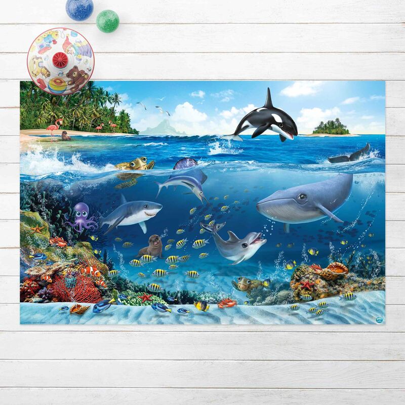 Alfombras vinílicas - Animal Club International - Underwater World With Animals - Apaisado 2:3 Dimensión LxA: 100cm x 150cm
Alfombras vinílicas - Animal Club International - Underwater World With Animals - Apaisado 2:3 Dimensión LxA: 100cm x 150cm