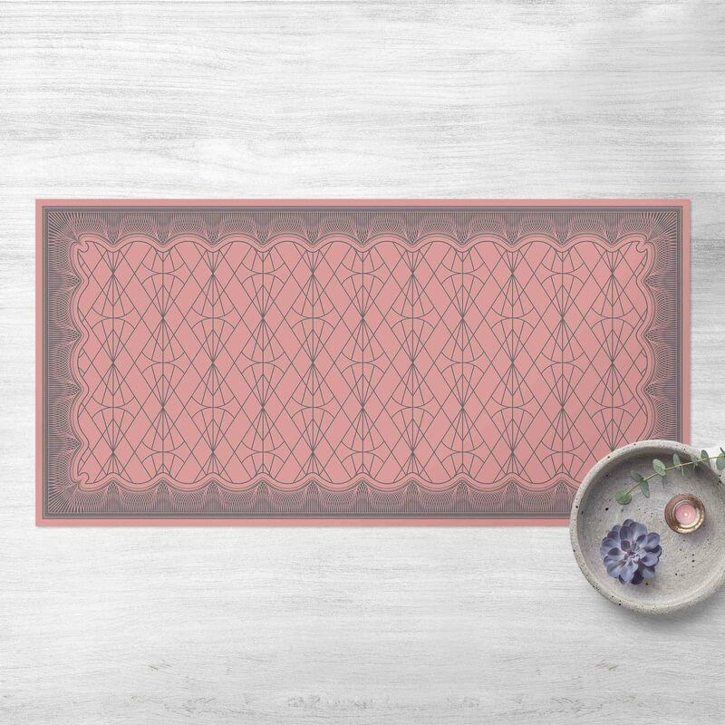 Alfombras vinílicas - Art Deco Diamond Pattern With Border - Apaisado 1:2 Dimensión LxA: 50cm x 100cm
Alfombras vinílicas - Art Deco Diamond Pattern With Border - Apaisado 1:2 Dimensión LxA: 50cm x 100cm