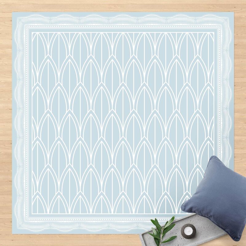 Alfombras vinílicas - Art Deco Feather Pattern With Border - Cuadrado 1:1 Dimensión LxA: 80cm x 80cm
Alfombras vinílicas - Art Deco Feather Pattern With Border - Cuadrado 1:1 Dimensión LxA: 80cm x 80cm