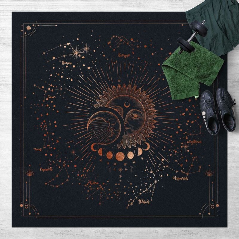 Bilderwelten - Alfombras vinílicas - Astrology Sun Moon And Stars Blue Gold - Cuadrado 1:1 Dimensión LxA: 120cm x 120cm
Bilderwelten - Alfombras vinílicas - Astrology Sun Moon And Stars Blue Gold - Cuadrado 1:1 Dimensión LxA: 120cm x 120cm