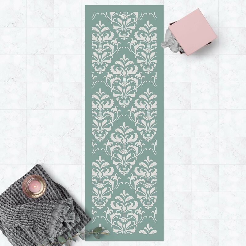 Alfombras vinílicas - Baroque Damask With Frame - Panorámico Dimensión LxA: 270cm x 90cm
Alfombras vinílicas - Baroque Damask With Frame - Panorámico Dimensión LxA: 270cm x 90cm