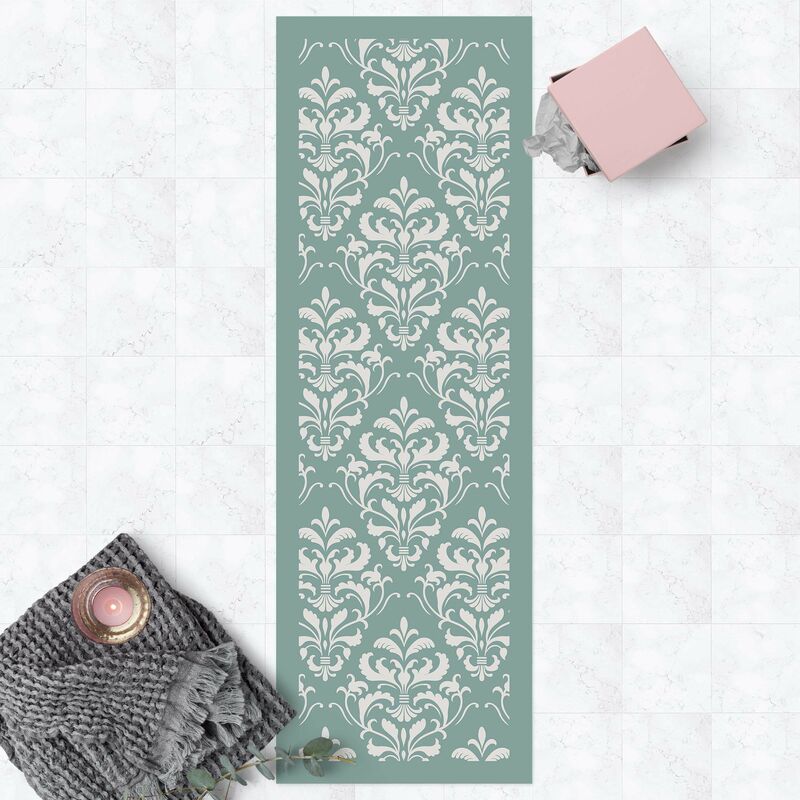 Alfombras vinílicas - Baroque Damask With Frame - Panorámico Dimensión LxA: 120cm x 40cm
Alfombras vinílicas - Baroque Damask With Frame - Panorámico Dimensión LxA: 120cm x 40cm