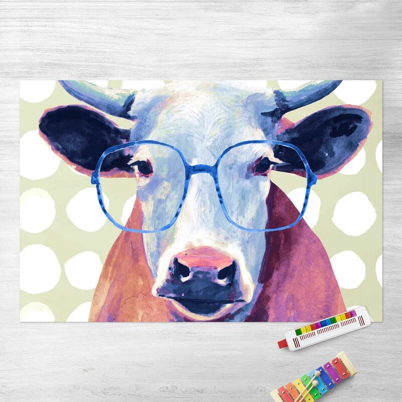 Alfombras vinílicas - Bespectacled Animals - Cow - Apaisado 2:3 Dimensión LxA: 140cm x 210cm
Alfombras vinílicas - Bespectacled Animals - Cow - Apaisado 2:3 Dimensión LxA: 140cm x 210cm