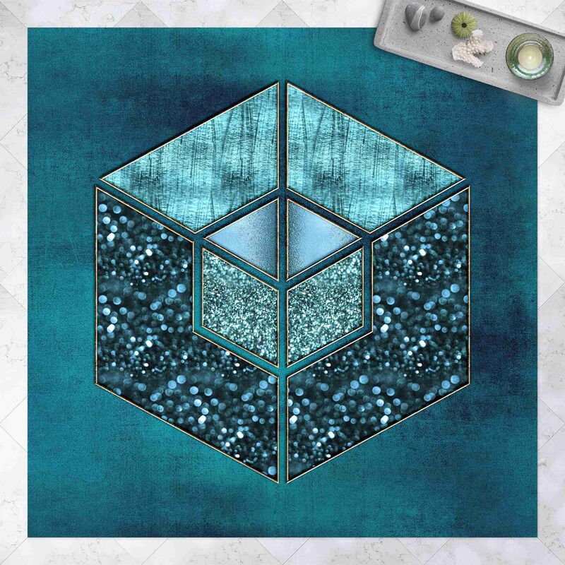 Bilderwelten - Alfombras vinílicas - Blue Hexagon With Golden Contour - Cuadrado 1:1 Dimensión LxA: 120cm x 120cm
Bilderwelten - Alfombras vinílicas - Blue Hexagon With Golden Contour - Cuadrado 1:1 Dimensión LxA: 120cm x 120cm