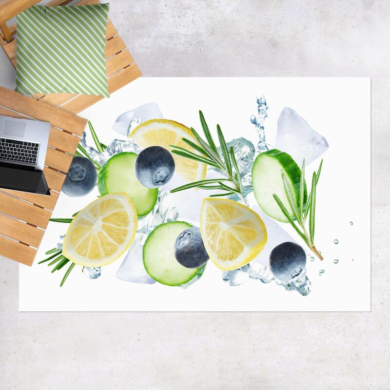Alfombras vinílicas - Blueberries Lemons Ice Cubes Splash - Apaisado 2:3 Dimensión LxA: 40cm x 60cm
Alfombras vinílicas - Blueberries Lemons Ice Cubes Splash - Apaisado 2:3 Dimensión LxA: 40cm x 60cm