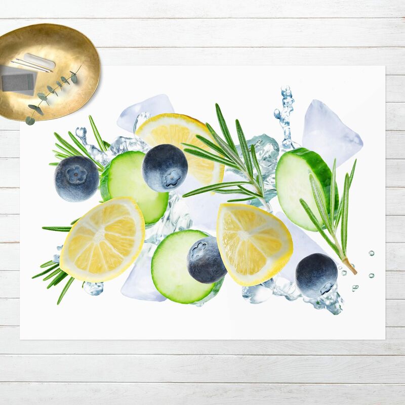 Alfombras vinílicas - Blueberries Lemons Ice Cubes Splash - Apaisado 3:4 Dimensión LxA: 60cm x 80cm
Alfombras vinílicas - Blueberries Lemons Ice Cubes Splash - Apaisado 3:4 Dimensión LxA: 60cm x 80cm