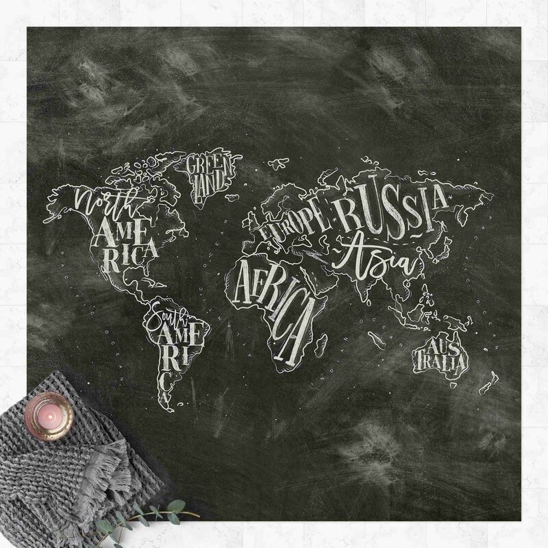 Bilderwelten - Alfombras vinílicas - Chalk World Map - Cuadrado 1:1 Dimensión LxA: 120cm x 120cm
Bilderwelten - Alfombras vinílicas - Chalk World Map - Cuadrado 1:1 Dimensión LxA: 120cm x 120cm