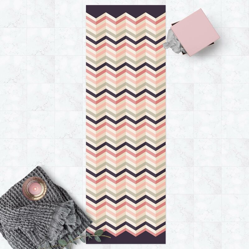 Alfombras vinílicas - Chevron Powder With Angular Stripes - Panorámico Dimensión LxA: 180cm x 60cm
Alfombras vinílicas - Chevron Powder With Angular Stripes - Panorámico Dimensión LxA: 180cm x 60cm