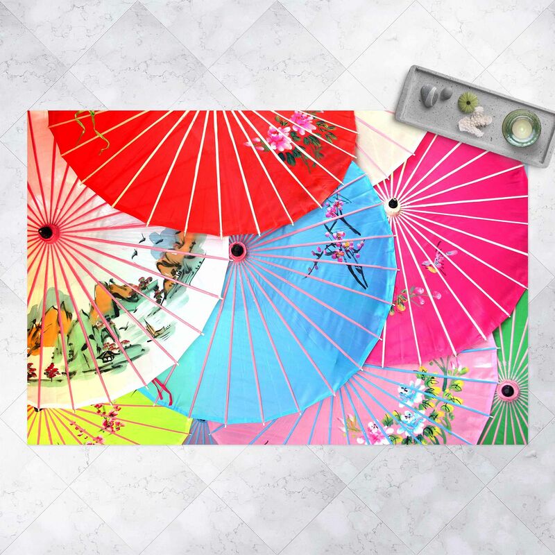 Alfombras vinílicas - Chinese Parasols - Apaisado 2:3 Dimensión LxA: 80cm x 120cm
Alfombras vinílicas - Chinese Parasols - Apaisado 2:3 Dimensión LxA: 80cm x 120cm
