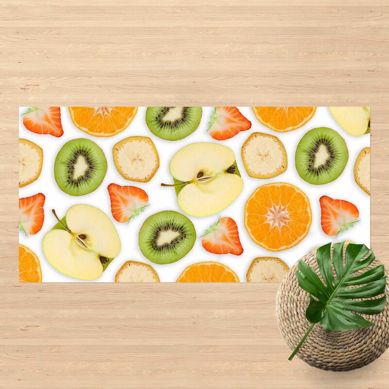 Alfombras vinílicas - Colourful Fruit Mix - Apaisado 1:2 Dimensión LxA: 80cm x 160cm
Alfombras vinílicas - Colourful Fruit Mix - Apaisado 1:2 Dimensión LxA: 80cm x 160cm