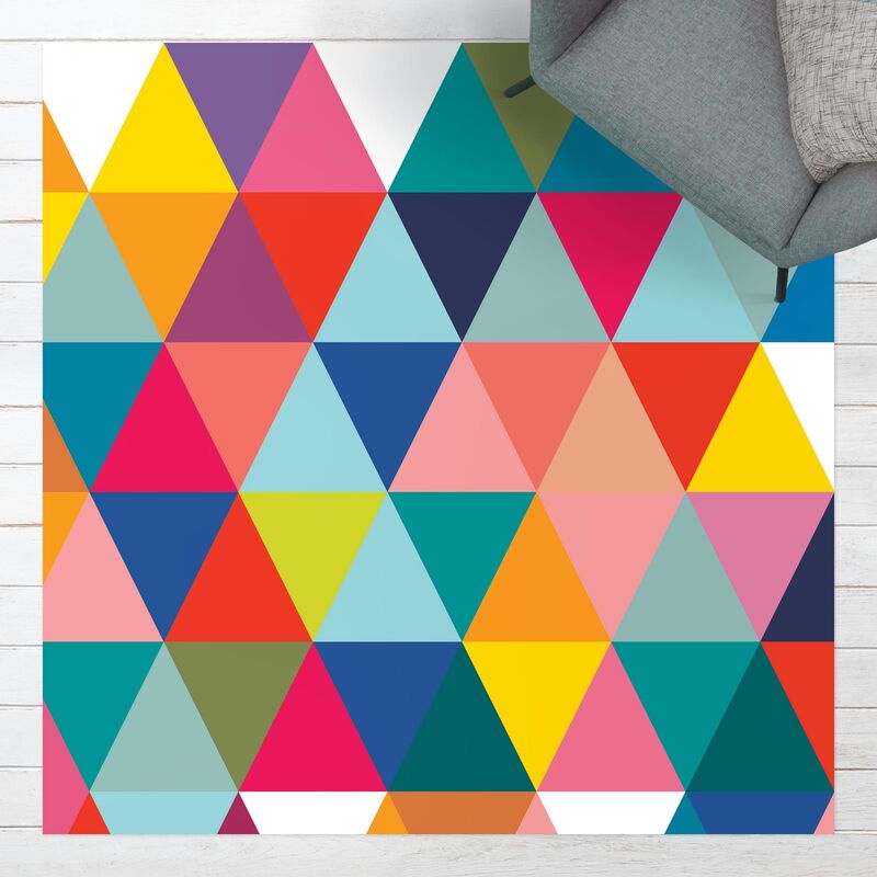 Alfombras vinílicas - Colourful Triangle Pattern - Cuadrado 1:1 Dimensión LxA: 60cm x 60cm
Alfombras vinílicas - Colourful Triangle Pattern - Cuadrado 1:1 Dimensión LxA: 60cm x 60cm