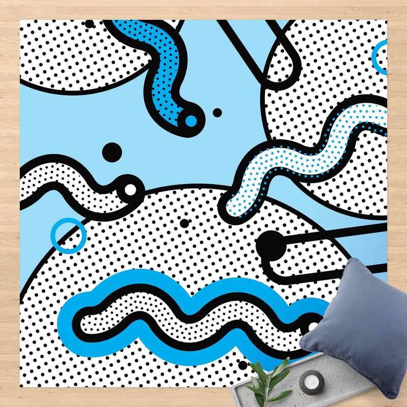 Bilderwelten - Alfombras vinílicas - Composition Neo Memphis Black Blue - Cuadrado 1:1 Dimensión LxA: 120cm x 120cm
Bilderwelten - Alfombras vinílicas - Composition Neo Memphis Black Blue - Cuadrado 1:1 Dimensión LxA: 120cm x 120cm