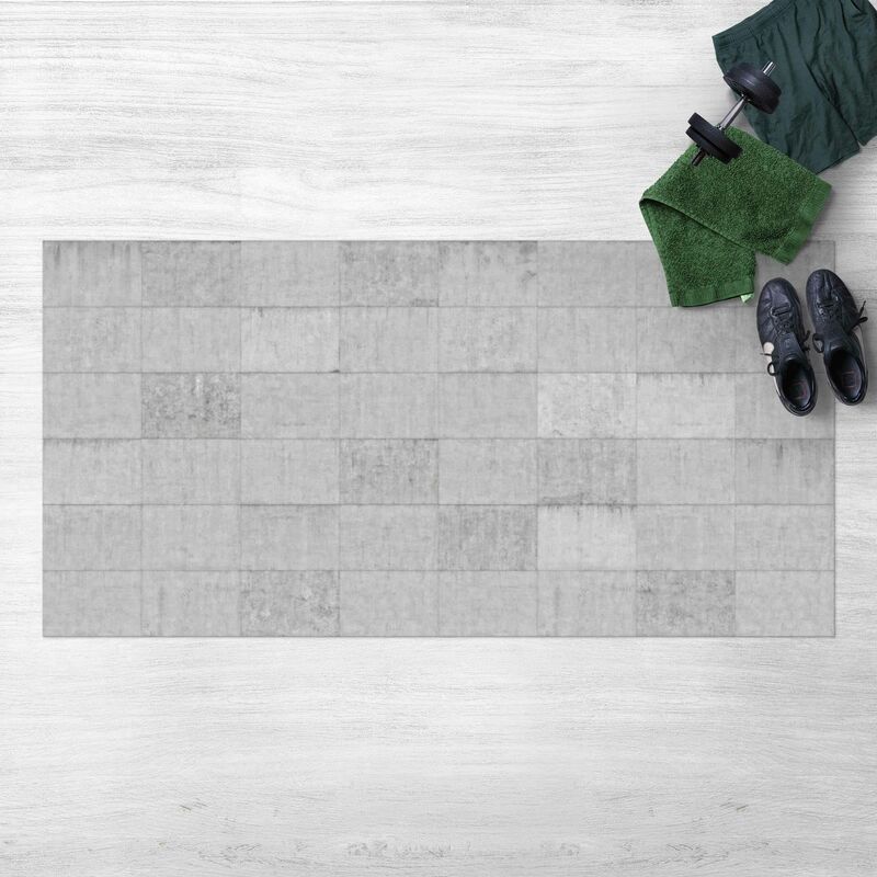 Alfombras vinílicas - Concrete Brick Look Gray - Apaisado 1:2 Dimensión LxA: 80cm x 160cm
Alfombras vinílicas - Concrete Brick Look Gray - Apaisado 1:2 Dimensión LxA: 80cm x 160cm