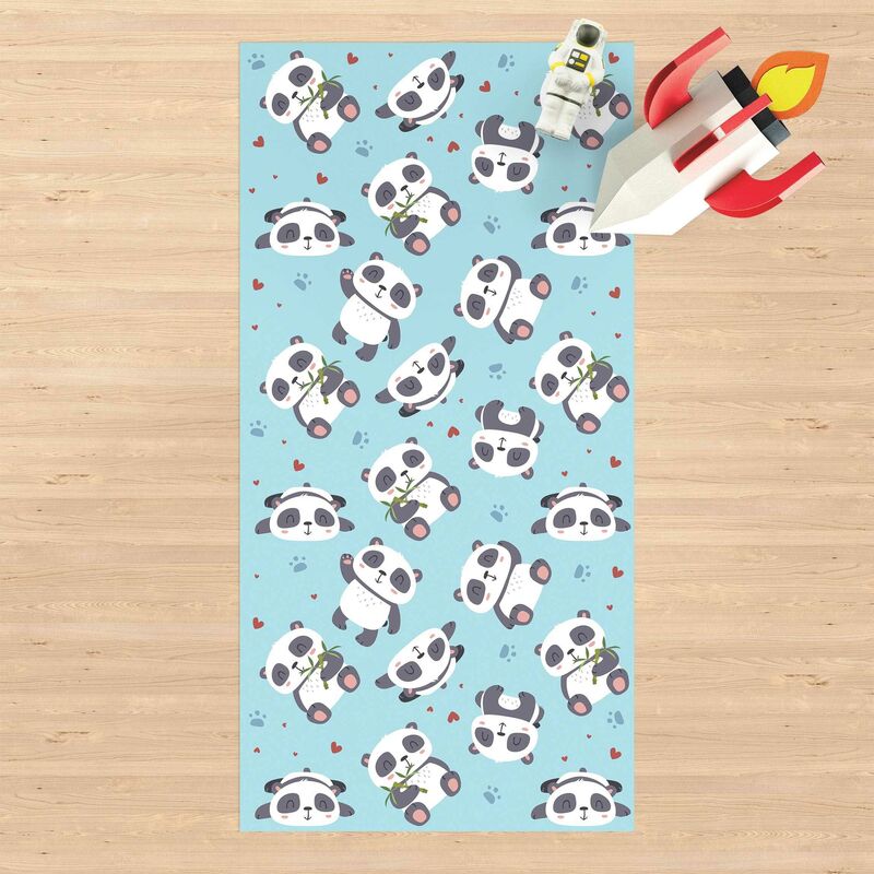 Bilderwelten - Alfombras vinílicas - Cute Panda With Paw Prints And Hearts Pastel Blue - Alto 2:1 Dimensión LxA: 240cm x 120cm
Bilderwelten - Alfombras vinílicas - Cute Panda With Paw Prints And Hearts Pastel Blue - Alto 2:1 Dimensión LxA: 240cm x 120cm