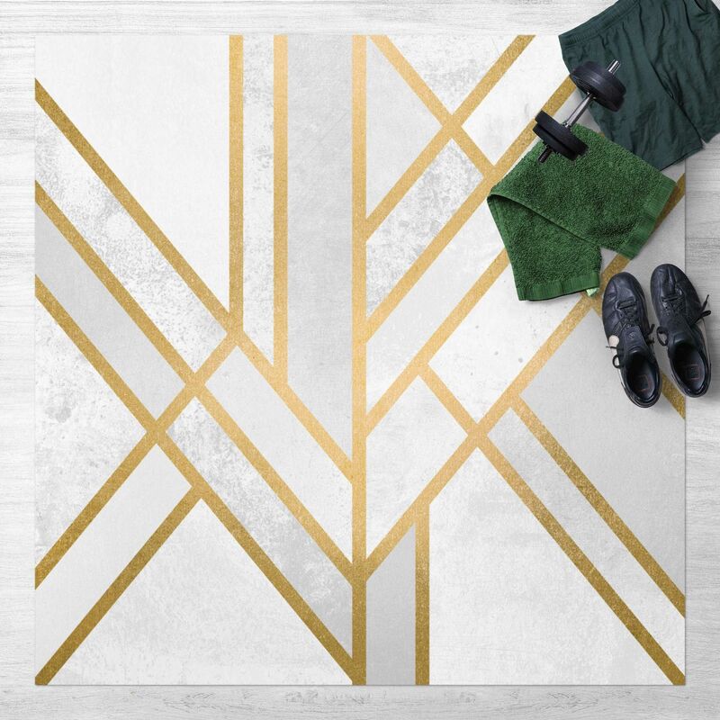 Bilderwelten - Alfombras vinílicas - Elisabeth Fredriksson - Art Deco Geometry White Gold - Cuadrado 1:1 Dimensión LxA: 100cm x 100cm
Bilderwelten - Alfombras vinílicas - Elisabeth Fredriksson - Art Deco Geometry White Gold - Cuadrado 1:1 Dimensión LxA: 100cm x 100cm