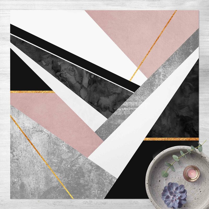 Bilderwelten - Alfombras vinílicas - Elisabeth Fredriksson - Black And White Geometry With Gold - Cuadrado 1:1 Dimensión LxA: 100cm x 100cm
Bilderwelten - Alfombras vinílicas - Elisabeth Fredriksson - Black And White Geometry With Gold - Cuadrado 1:1 Dimensión LxA: 100cm x 100cm