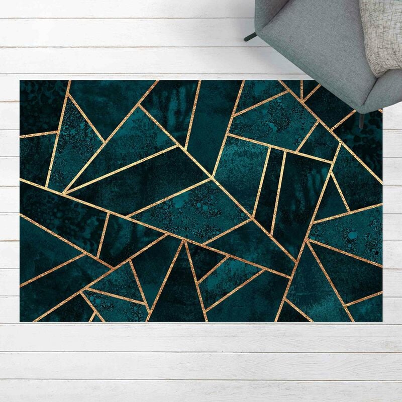 Bilderwelten - Alfombras vinílicas - Elisabeth Fredriksson - Dark Turquoise With Gold - Apaisado 2:3 Dimensión LxA: 140cm x 210cm
Bilderwelten - Alfombras vinílicas - Elisabeth Fredriksson - Dark Turquoise With Gold - Apaisado 2:3 Dimensión LxA: 140cm x 210cm