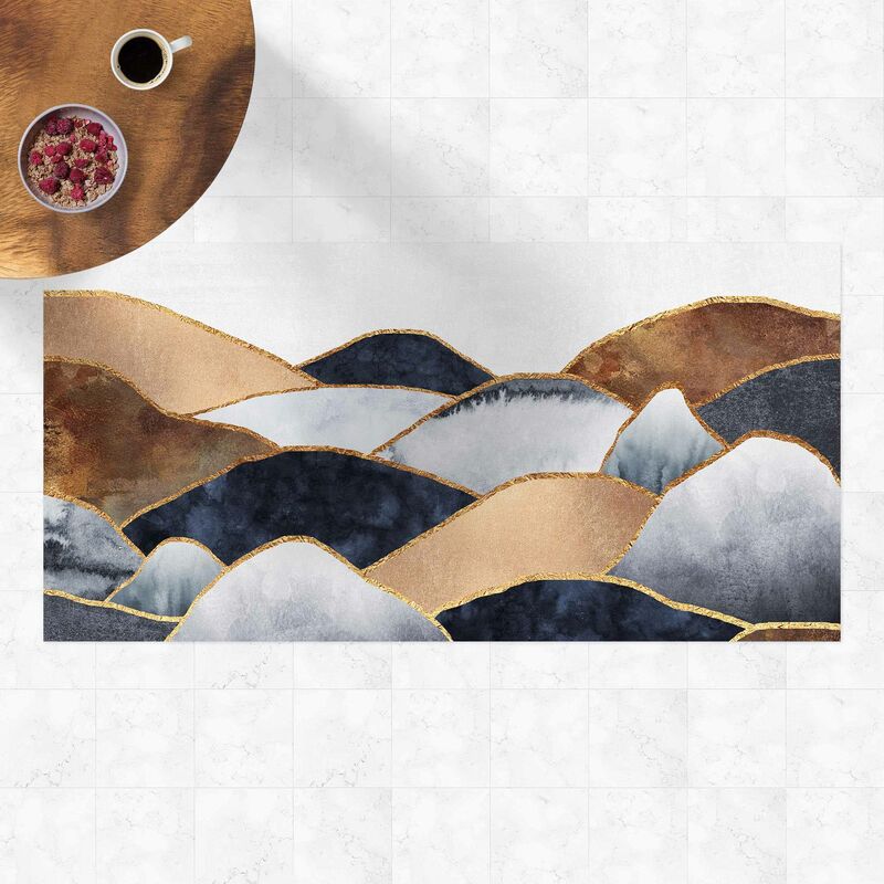 Alfombras vinílicas - Elisabeth Fredriksson - Golden Mountains Watercolour - Apaisado 1:2 Dimensión LxA: 50cm x 100cm 
Alfombras vinílicas - Elisabeth Fredriksson - Golden Mountains Watercolour - Apaisado 1:2 Dimensión LxA: 50cm x 100cm