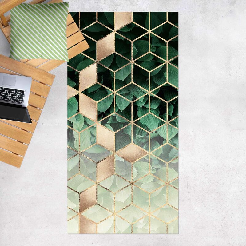 Bilderwelten - Alfombras vinílicas - Elisabeth Fredriksson - Green Leaves Golden Geometry - Alto 2:1 Dimensión LxA: 160cm x 80cm
Bilderwelten - Alfombras vinílicas - Elisabeth Fredriksson - Green Leaves Golden Geometry - Alto 2:1 Dimensión LxA: 160cm x 80cm