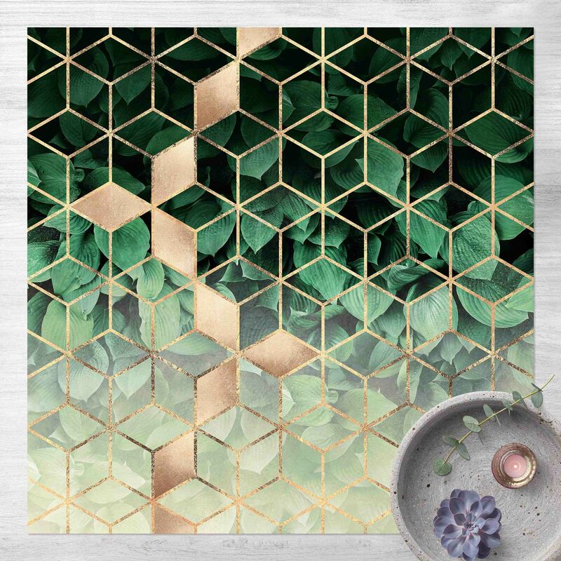 Bilderwelten - Alfombras vinílicas - Elisabeth Fredriksson - Green Leaves Golden Geometry - Cuadrado 1:1 Dimensión LxA: 140cm x 140cm
Bilderwelten - Alfombras vinílicas - Elisabeth Fredriksson - Green Leaves Golden Geometry - Cuadrado 1:1 Dimensión LxA: 140cm x 140cm