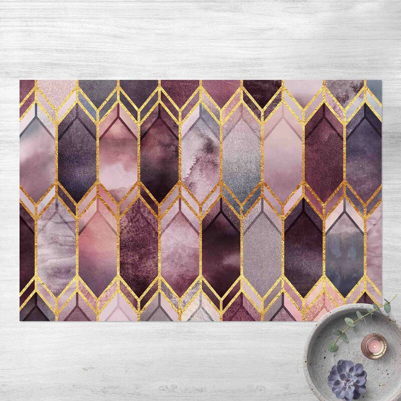 Alfombras vinílicas - Elisabeth Fredriksson - Stained Glass Geometric Rose Gold - Apaisado 2:3 Dimensión LxA: 80cm x 120cm
Alfombras vinílicas - Elisabeth Fredriksson - Stained Glass Geometric Rose Gold - Apaisado 2:3 Dimensión LxA: 80cm x 120cm