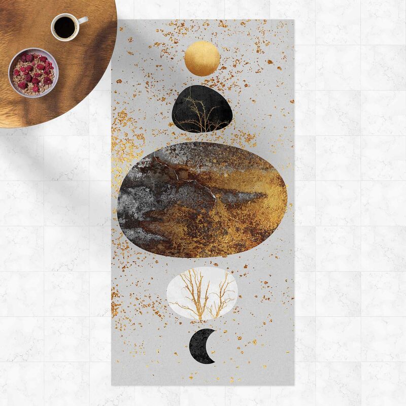 Alfombras vinílicas - Elisabeth Fredriksson - Sun And Moon In Golden Glory - Alto 2:1 Dimensión LxA: 80cm x 40cm
Alfombras vinílicas - Elisabeth Fredriksson - Sun And Moon In Golden Glory - Alto 2:1 Dimensión LxA: 80cm x 40cm