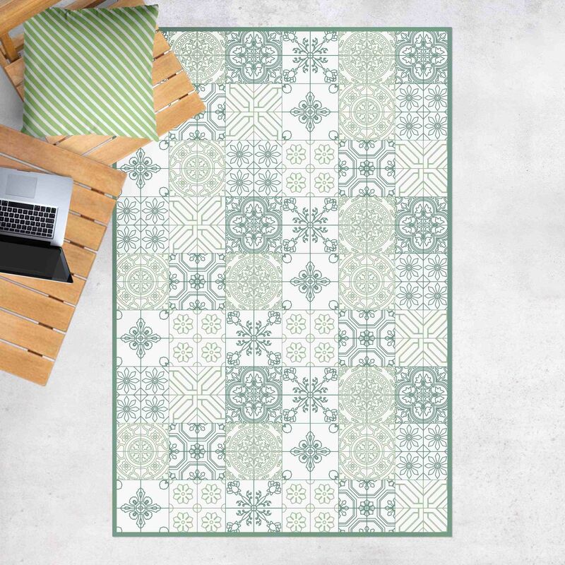 Alfombras vinílicas - Floral Tile Pattern Small Parts In Shades Of Green - Alto 3:2 Dimensión LxA: 90cm x 60cm
Alfombras vinílicas - Floral Tile Pattern Small Parts In Shades Of Green - Alto 3:2 Dimensión LxA: 90cm x 60cm