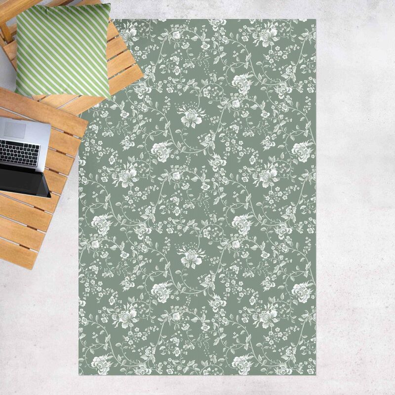 Alfombras vinílicas - Flower Tendrils On Green - Alto 3:2 Dimensión LxA: 180cm x 120cm
Alfombras vinílicas - Flower Tendrils On Green - Alto 3:2 Dimensión LxA: 180cm x 120cm