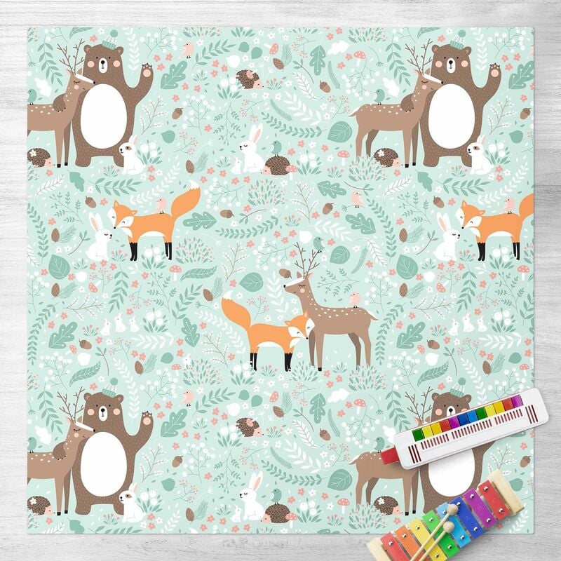 Bilderwelten - Alfombras vinílicas - Forest-Friends-With-Forest-Animals - Cuadrado 1:1 Dimensión LxA: 120cm x 120cm
Bilderwelten - Alfombras vinílicas - Forest-Friends-With-Forest-Animals - Cuadrado 1:1 Dimensión LxA: 120cm x 120cm